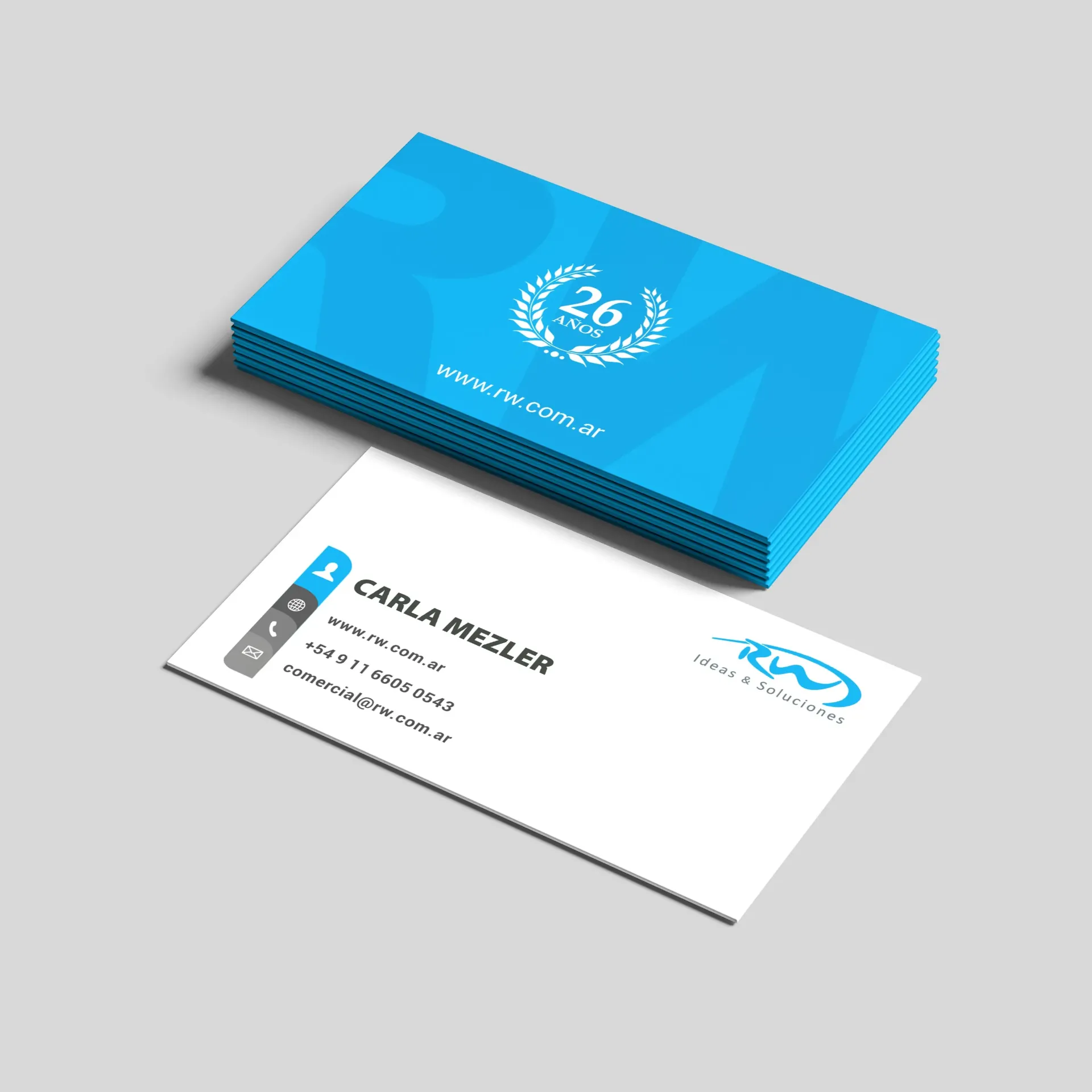 [PID00029 - 100] Tarjetas Personales Simple Faz (100)